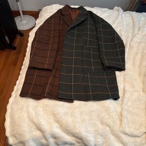 Dressed in LaLa Dual-Tone Wool Blend Coat